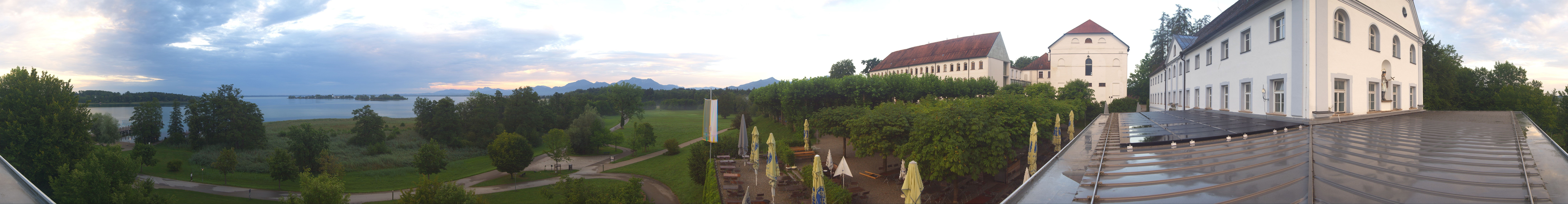 Archiv Foto Webcam Panoramablick von der Herreninsel im Chiemsee