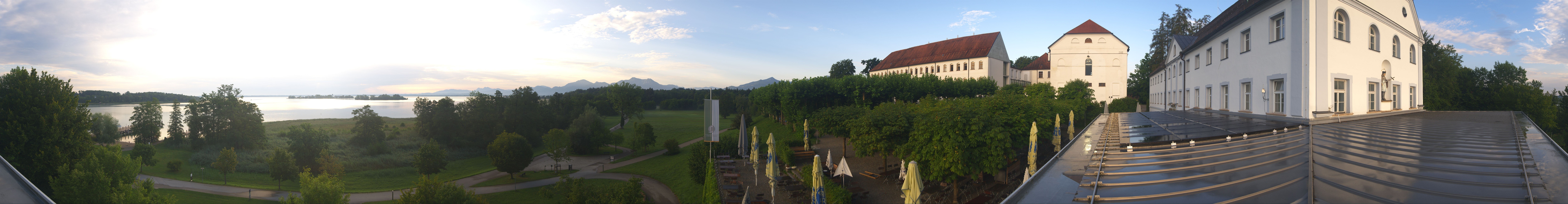 Archiv Foto Webcam Panoramablick von der Herreninsel im Chiemsee