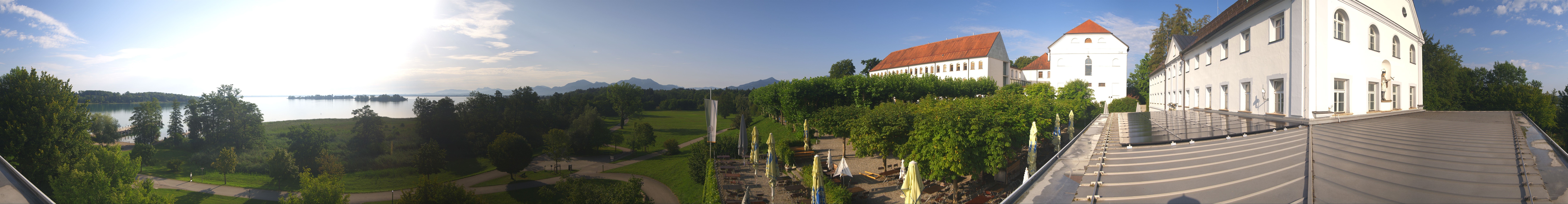 Archiv Foto Webcam Panoramablick von der Herreninsel im Chiemsee