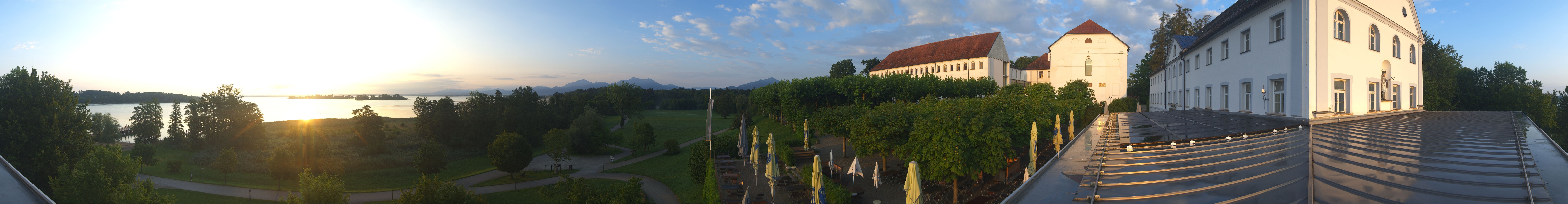 Archiv Foto Webcam Panoramablick von der Herreninsel im Chiemsee