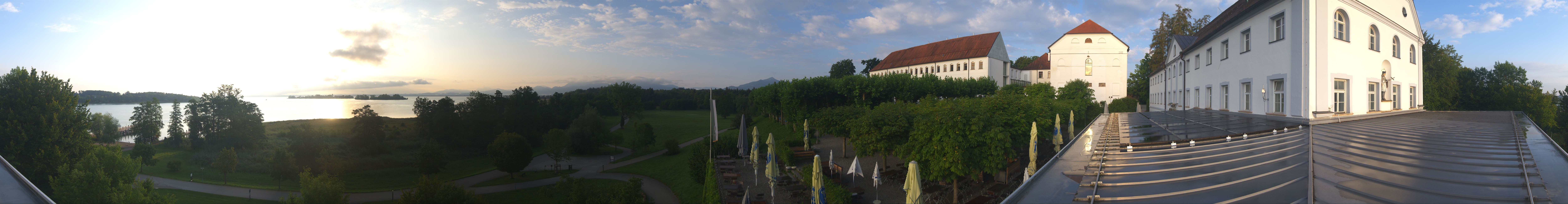 Archiv Foto Webcam Panoramablick von der Herreninsel im Chiemsee