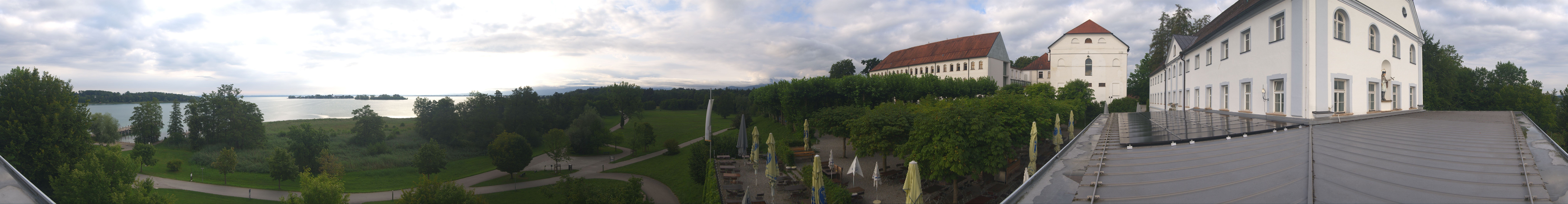 Archiv Foto Webcam Panoramablick von der Herreninsel im Chiemsee