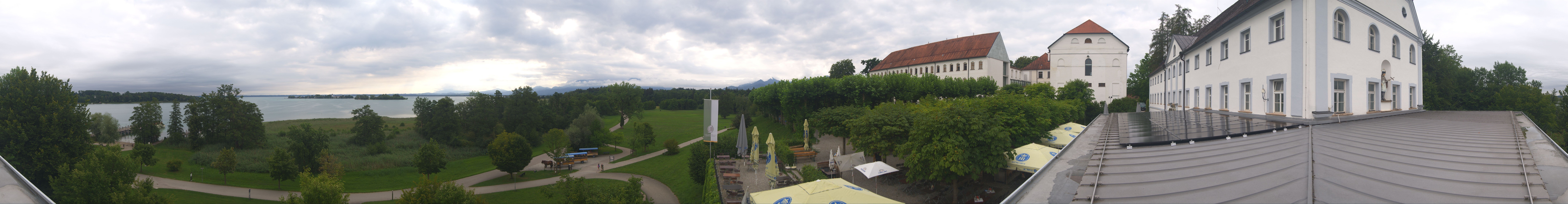 Archiv Foto Webcam Panoramablick von der Herreninsel im Chiemsee