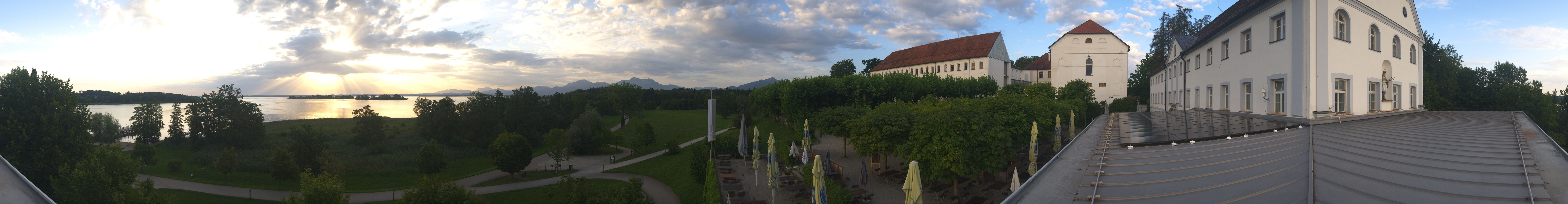Archiv Foto Webcam Panoramablick von der Herreninsel im Chiemsee