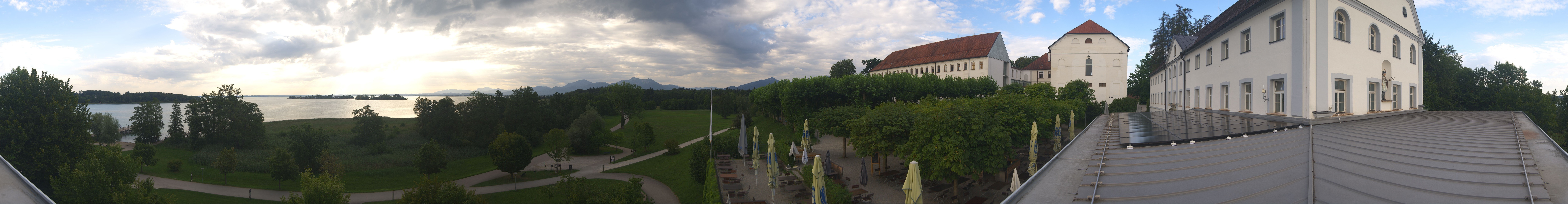 Archiv Foto Webcam Panoramablick von der Herreninsel im Chiemsee