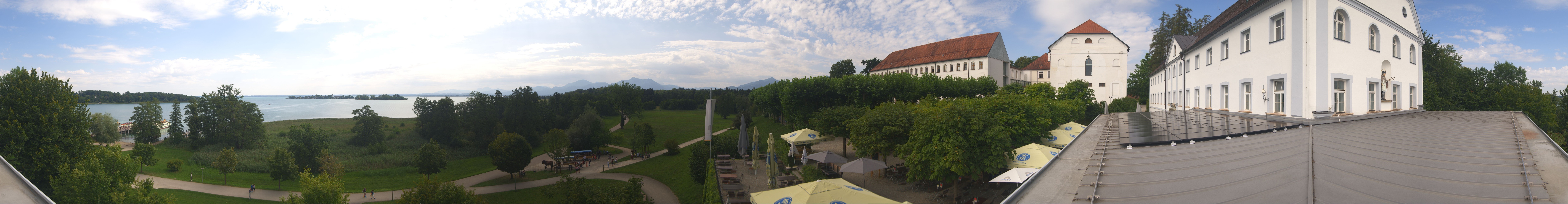 Archiv Foto Webcam Panoramablick von der Herreninsel im Chiemsee