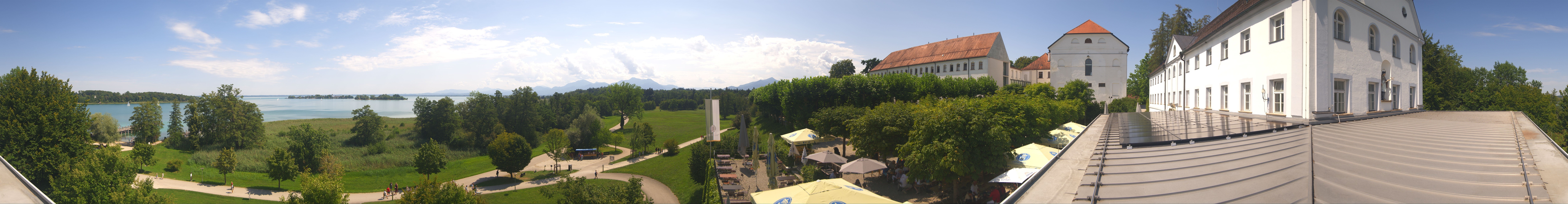 Archiv Foto Webcam Panoramablick von der Herreninsel im Chiemsee