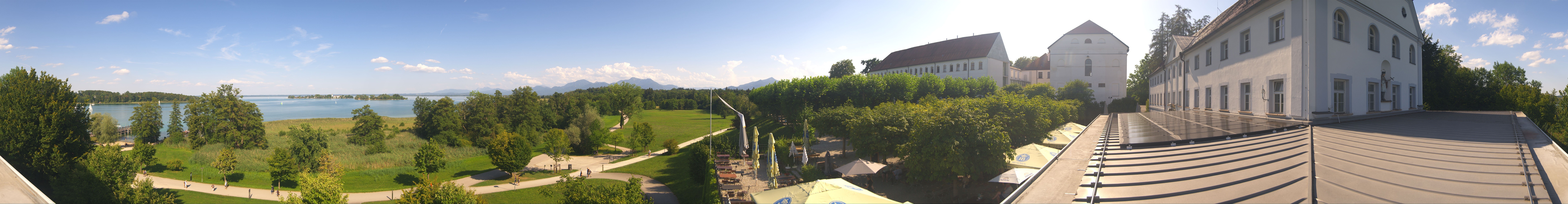 Archiv Foto Webcam Panoramablick von der Herreninsel im Chiemsee