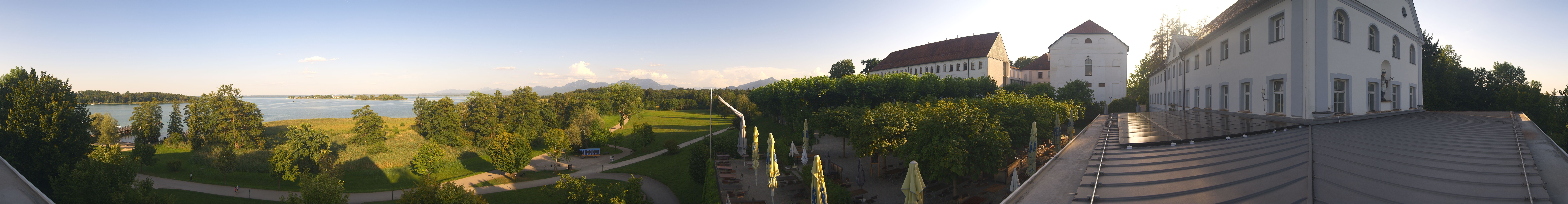 Archiv Foto Webcam Panoramablick von der Herreninsel im Chiemsee