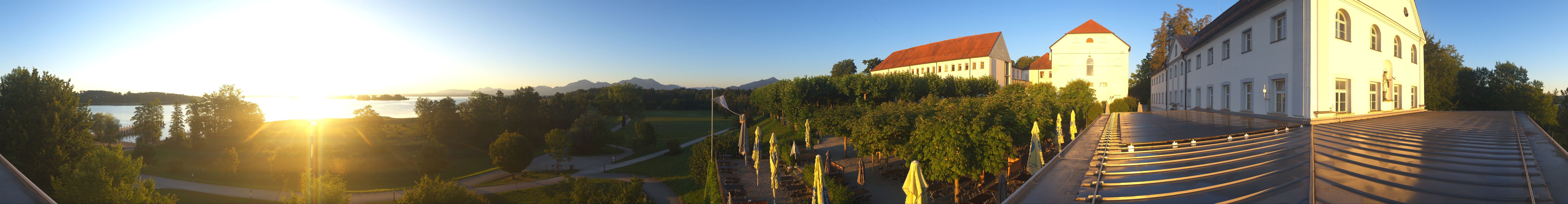 Archiv Foto Webcam Panoramablick von der Herreninsel im Chiemsee
