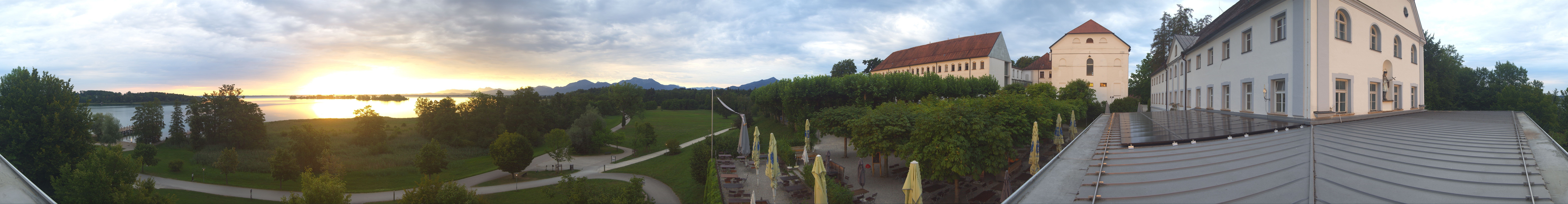 Archiv Foto Webcam Panoramablick von der Herreninsel im Chiemsee