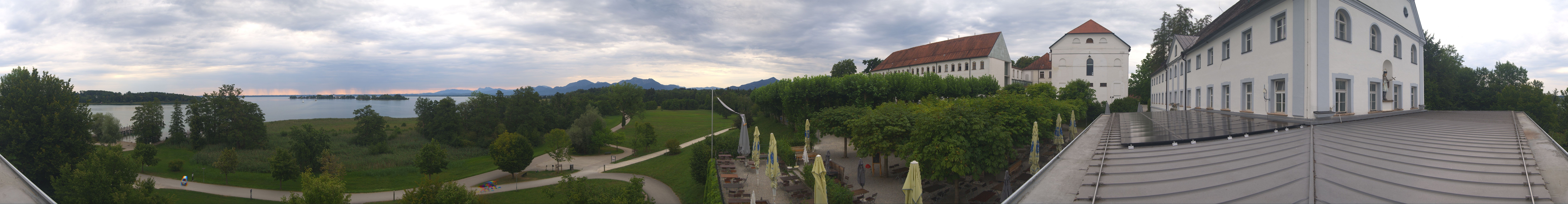 Archiv Foto Webcam Panoramablick von der Herreninsel im Chiemsee