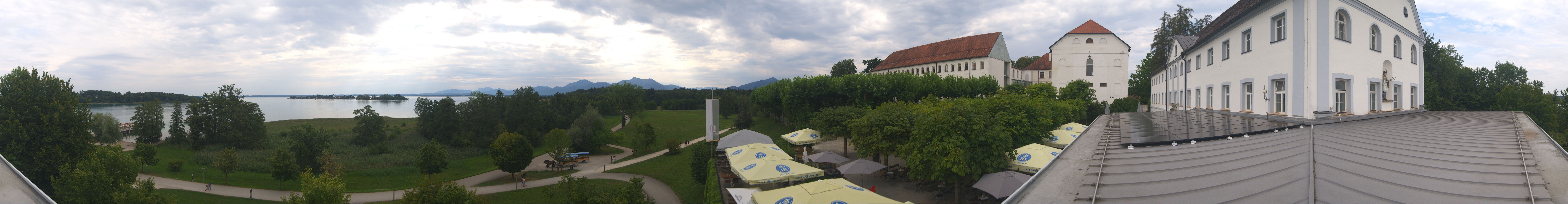 Archiv Foto Webcam Panoramablick von der Herreninsel im Chiemsee