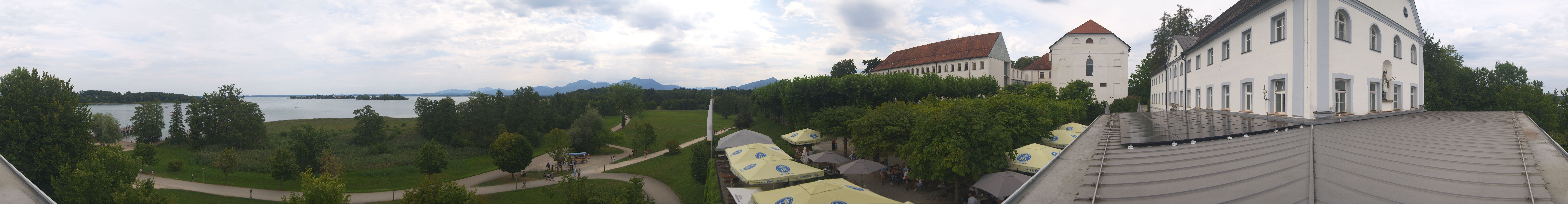 Archiv Foto Webcam Panoramablick von der Herreninsel im Chiemsee
