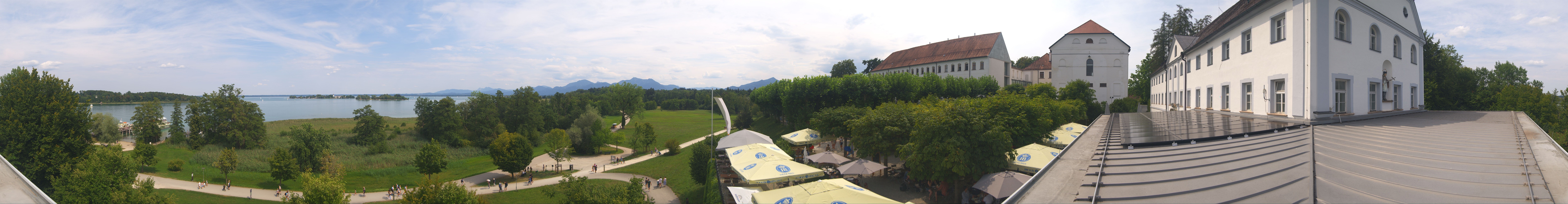 Archiv Foto Webcam Panoramablick von der Herreninsel im Chiemsee