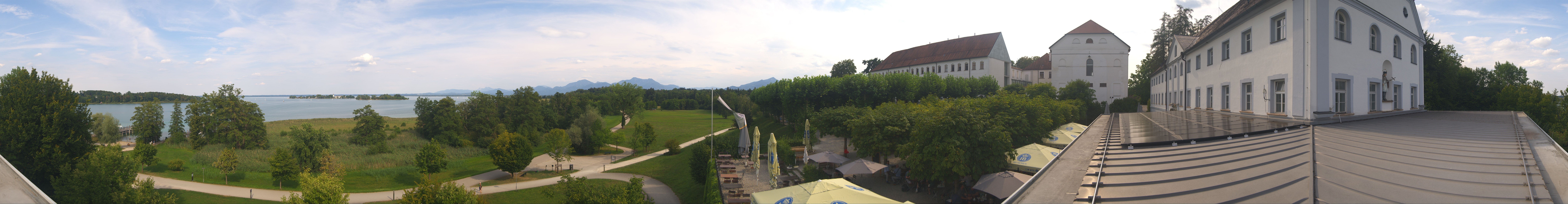 Archiv Foto Webcam Panoramablick von der Herreninsel im Chiemsee