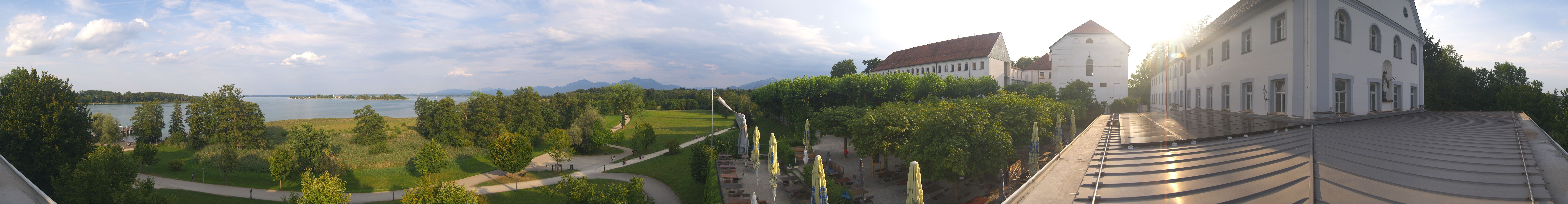 Archiv Foto Webcam Panoramablick von der Herreninsel im Chiemsee