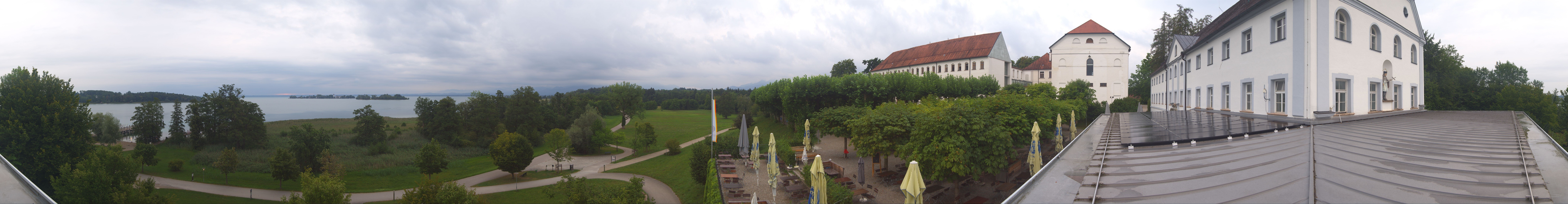 Archiv Foto Webcam Panoramablick von der Herreninsel im Chiemsee
