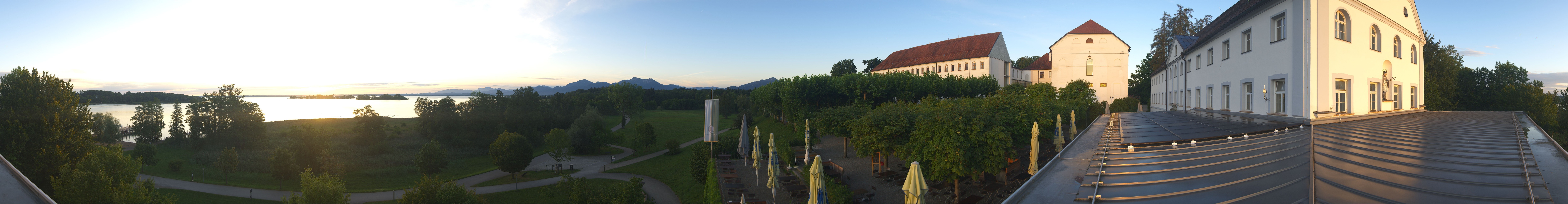 Archiv Foto Webcam Panoramablick von der Herreninsel im Chiemsee