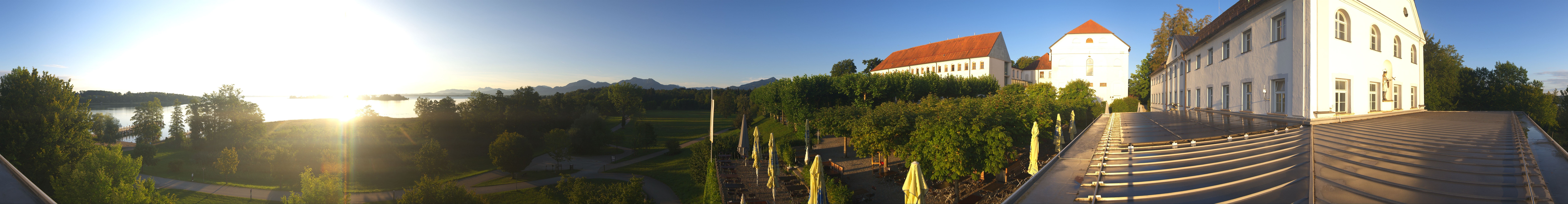 Archiv Foto Webcam Panoramablick von der Herreninsel im Chiemsee