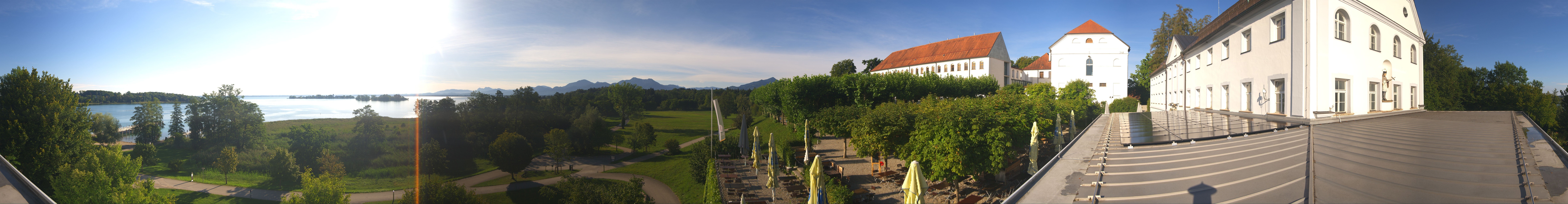 Archiv Foto Webcam Panoramablick von der Herreninsel im Chiemsee
