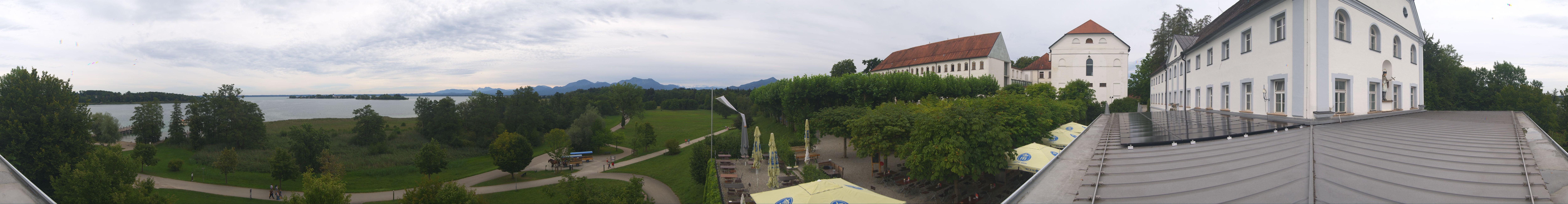 Archiv Foto Webcam Panoramablick von der Herreninsel im Chiemsee