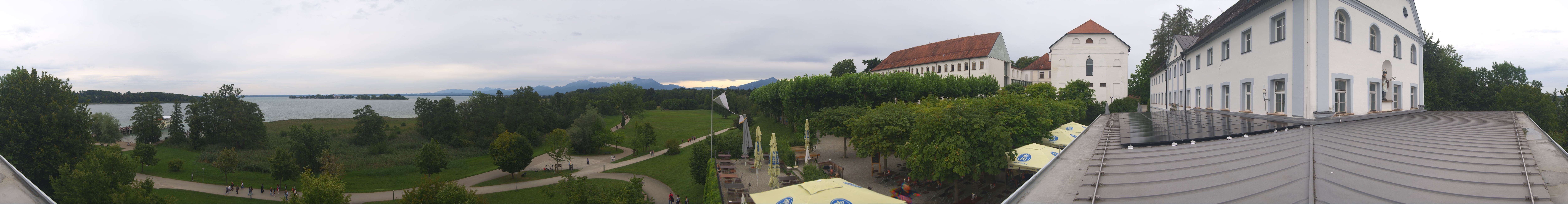 Archiv Foto Webcam Panoramablick von der Herreninsel im Chiemsee
