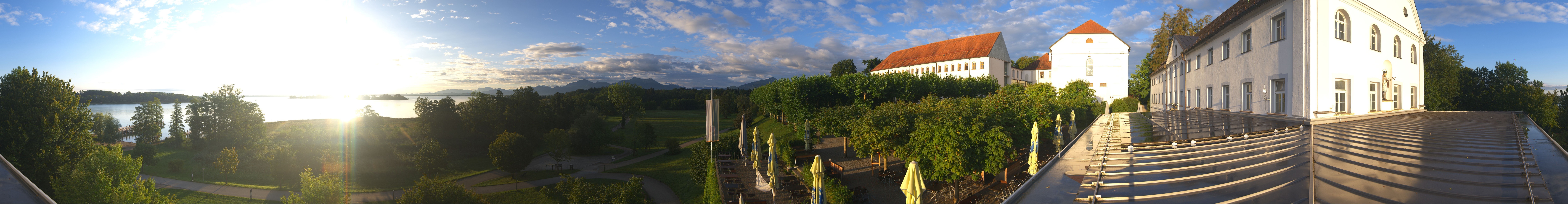 Archiv Foto Webcam Panoramablick von der Herreninsel im Chiemsee