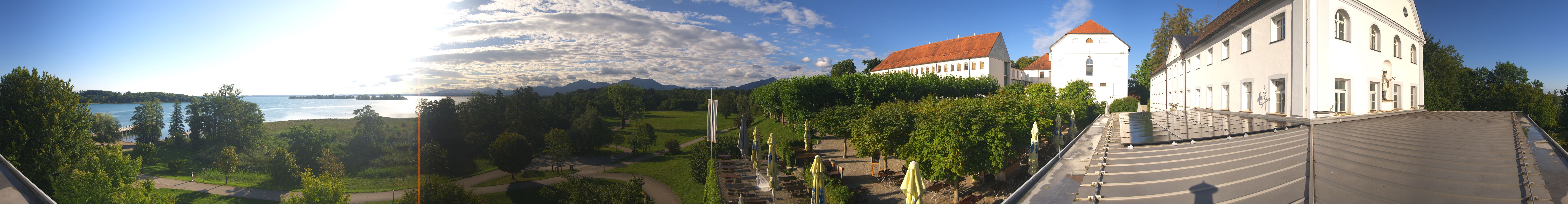 Archiv Foto Webcam Panoramablick von der Herreninsel im Chiemsee