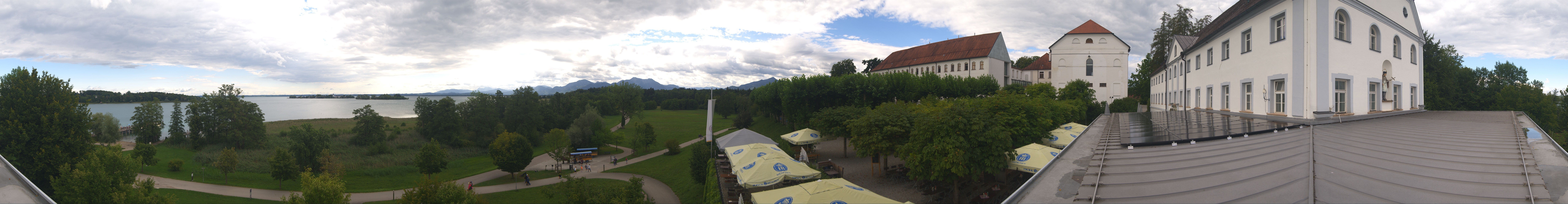 Archiv Foto Webcam Panoramablick von der Herreninsel im Chiemsee