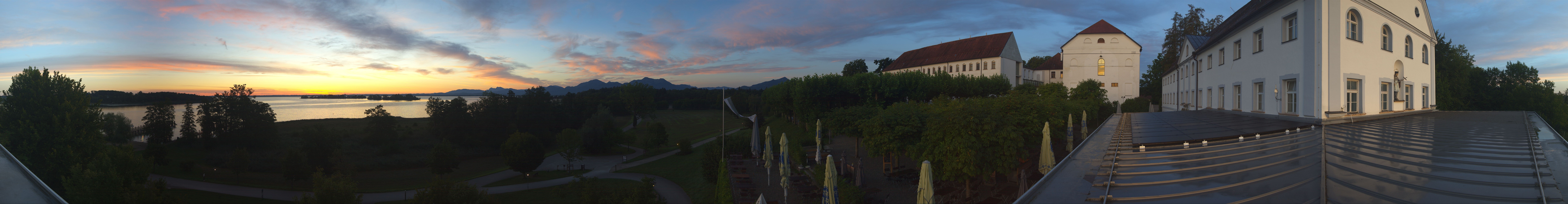 Archiv Foto Webcam Panoramablick von der Herreninsel im Chiemsee