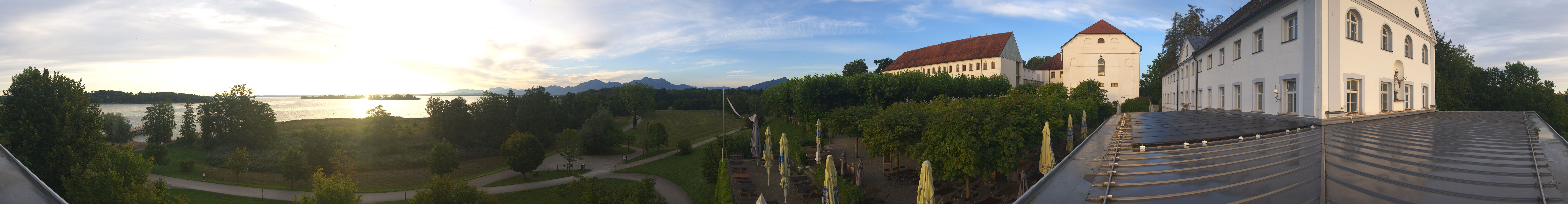 Archiv Foto Webcam Panoramablick von der Herreninsel im Chiemsee