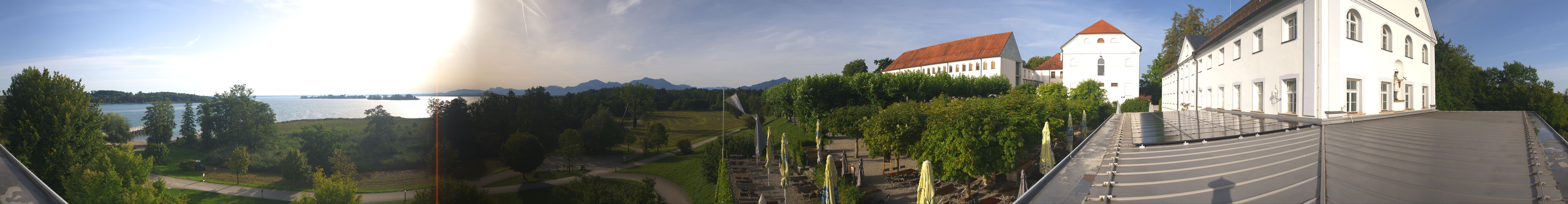 Archiv Foto Webcam Panoramablick von der Herreninsel im Chiemsee