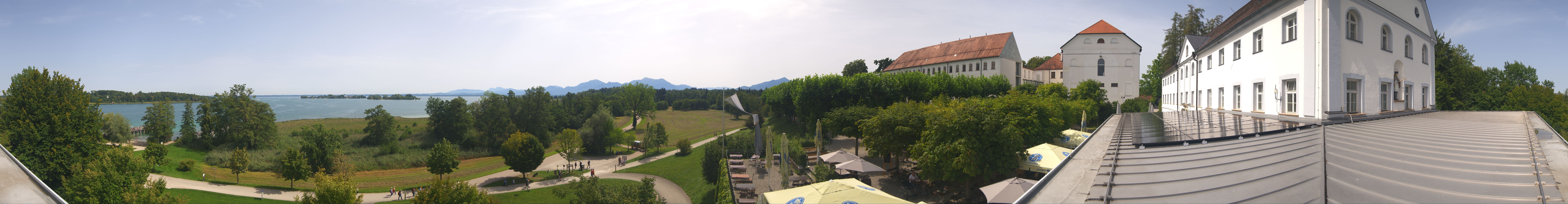 Archiv Foto Webcam Panoramablick von der Herreninsel im Chiemsee