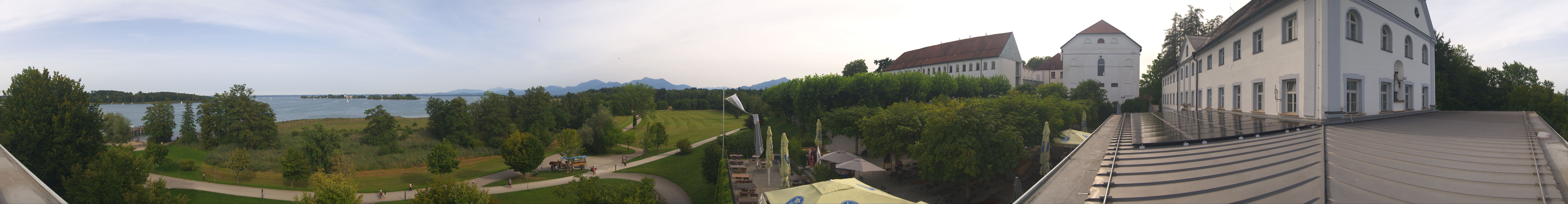 Archiv Foto Webcam Panoramablick von der Herreninsel im Chiemsee