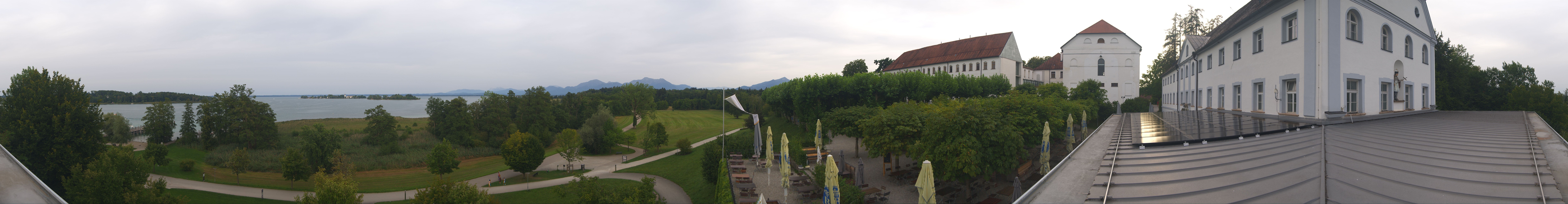 Archiv Foto Webcam Panoramablick von der Herreninsel im Chiemsee