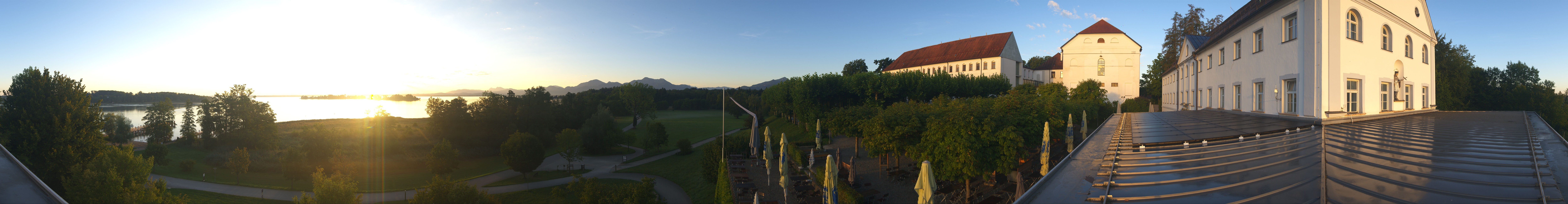 Archiv Foto Webcam Panoramablick von der Herreninsel im Chiemsee