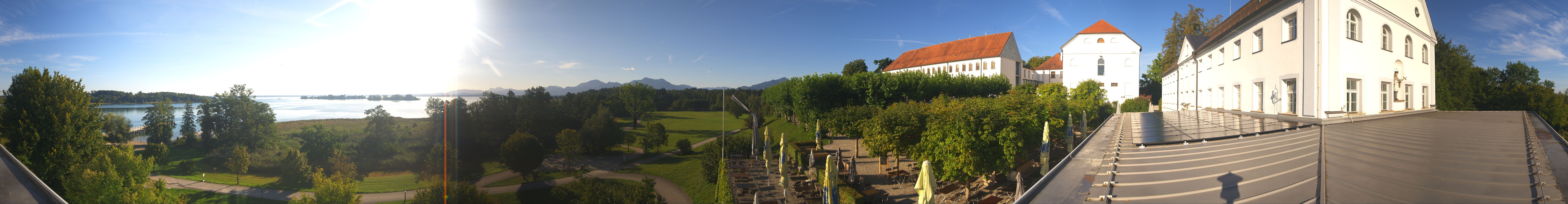 Archiv Foto Webcam Panoramablick von der Herreninsel im Chiemsee