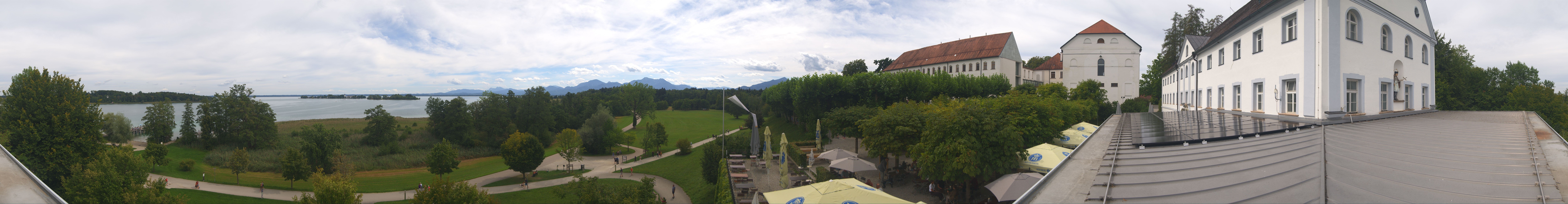 Archiv Foto Webcam Panoramablick von der Herreninsel im Chiemsee