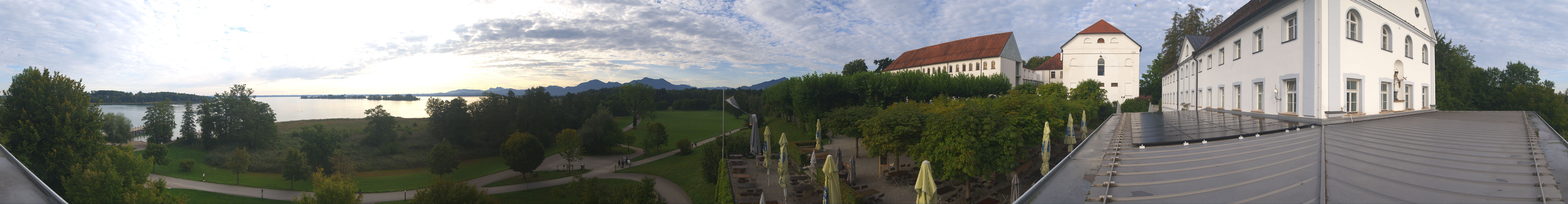 Archiv Foto Webcam Panoramablick von der Herreninsel im Chiemsee