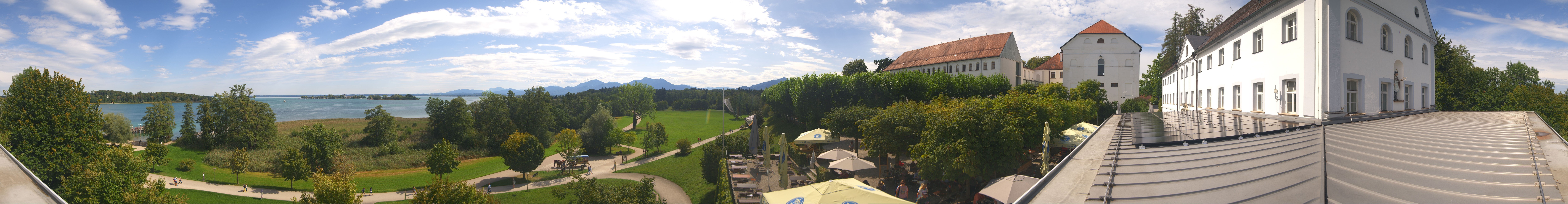 Archiv Foto Webcam Panoramablick von der Herreninsel im Chiemsee