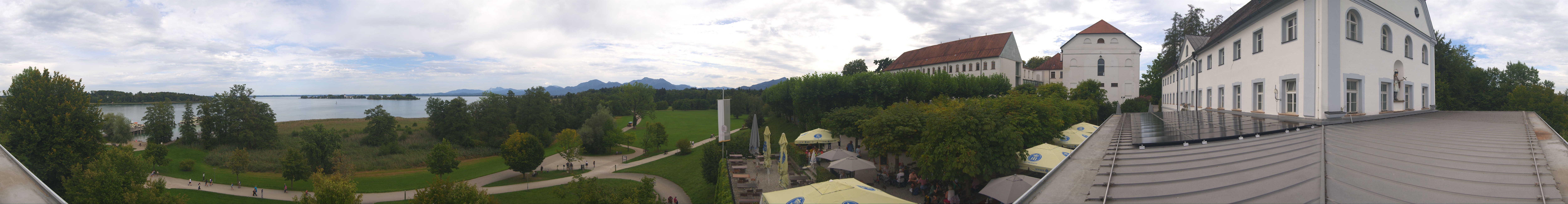 Archiv Foto Webcam Panoramablick von der Herreninsel im Chiemsee