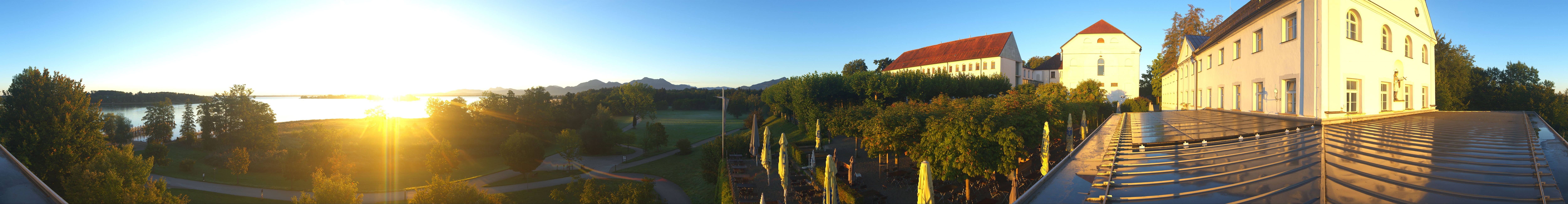 Archiv Foto Webcam Panoramablick von der Herreninsel im Chiemsee