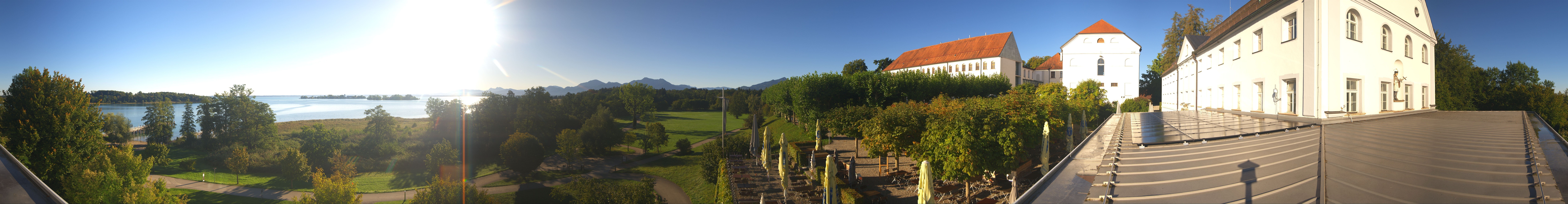 Archiv Foto Webcam Panoramablick von der Herreninsel im Chiemsee