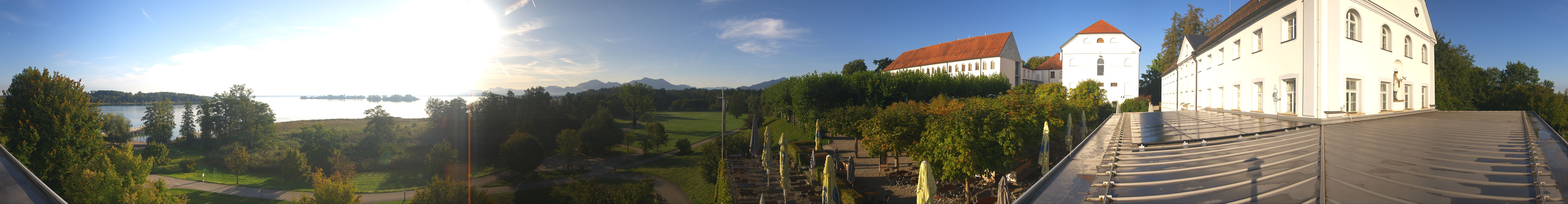 Archiv Foto Webcam Panoramablick von der Herreninsel im Chiemsee