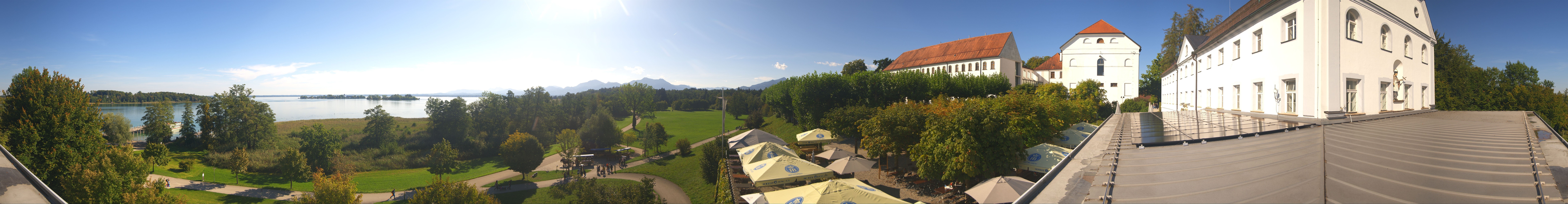 Archiv Foto Webcam Panoramablick von der Herreninsel im Chiemsee