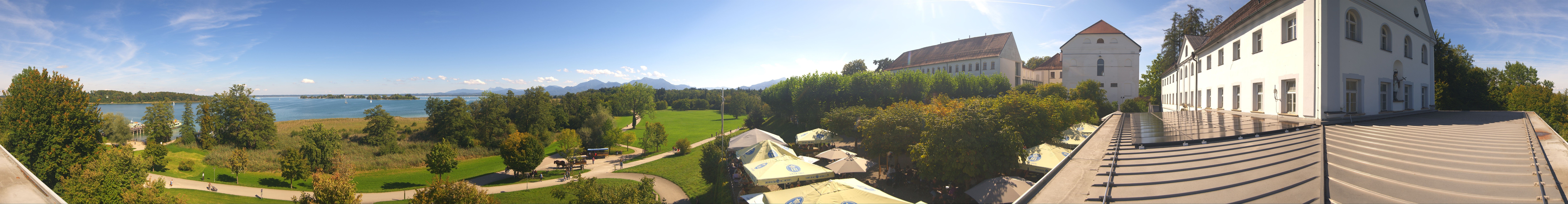 Archiv Foto Webcam Panoramablick von der Herreninsel im Chiemsee