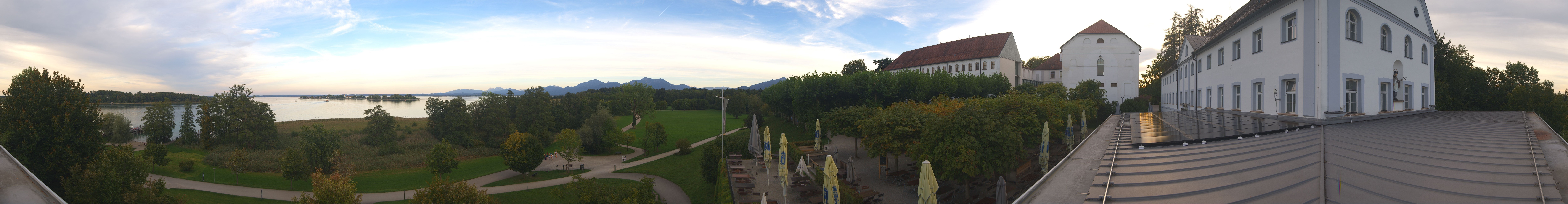 Archiv Foto Webcam Panoramablick von der Herreninsel im Chiemsee