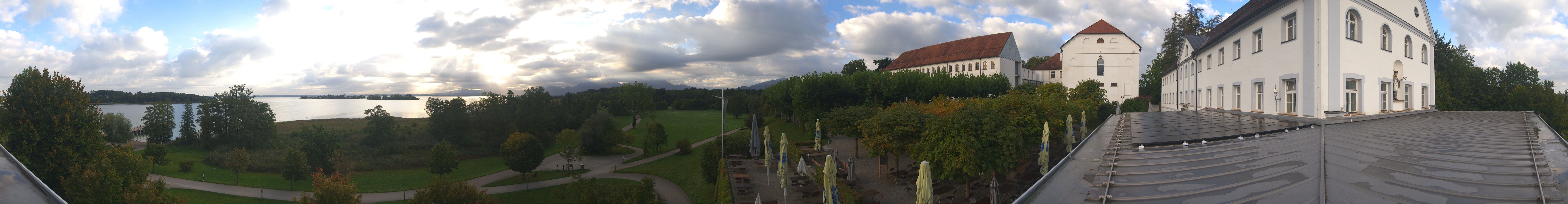 Archiv Foto Webcam Panoramablick von der Herreninsel im Chiemsee