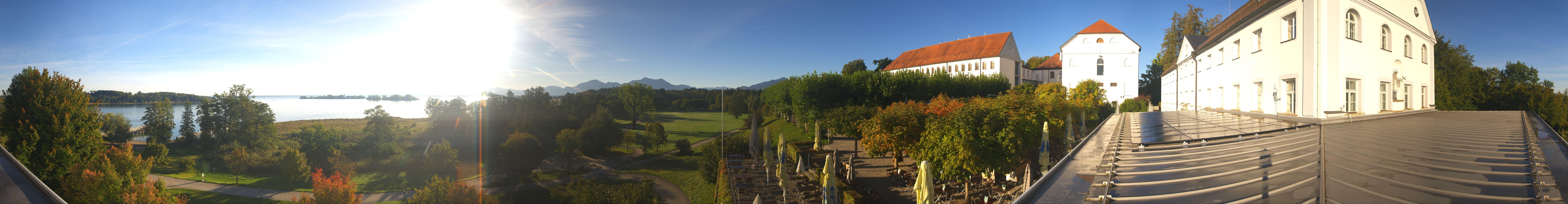 Archiv Foto Webcam Panoramablick von der Herreninsel im Chiemsee